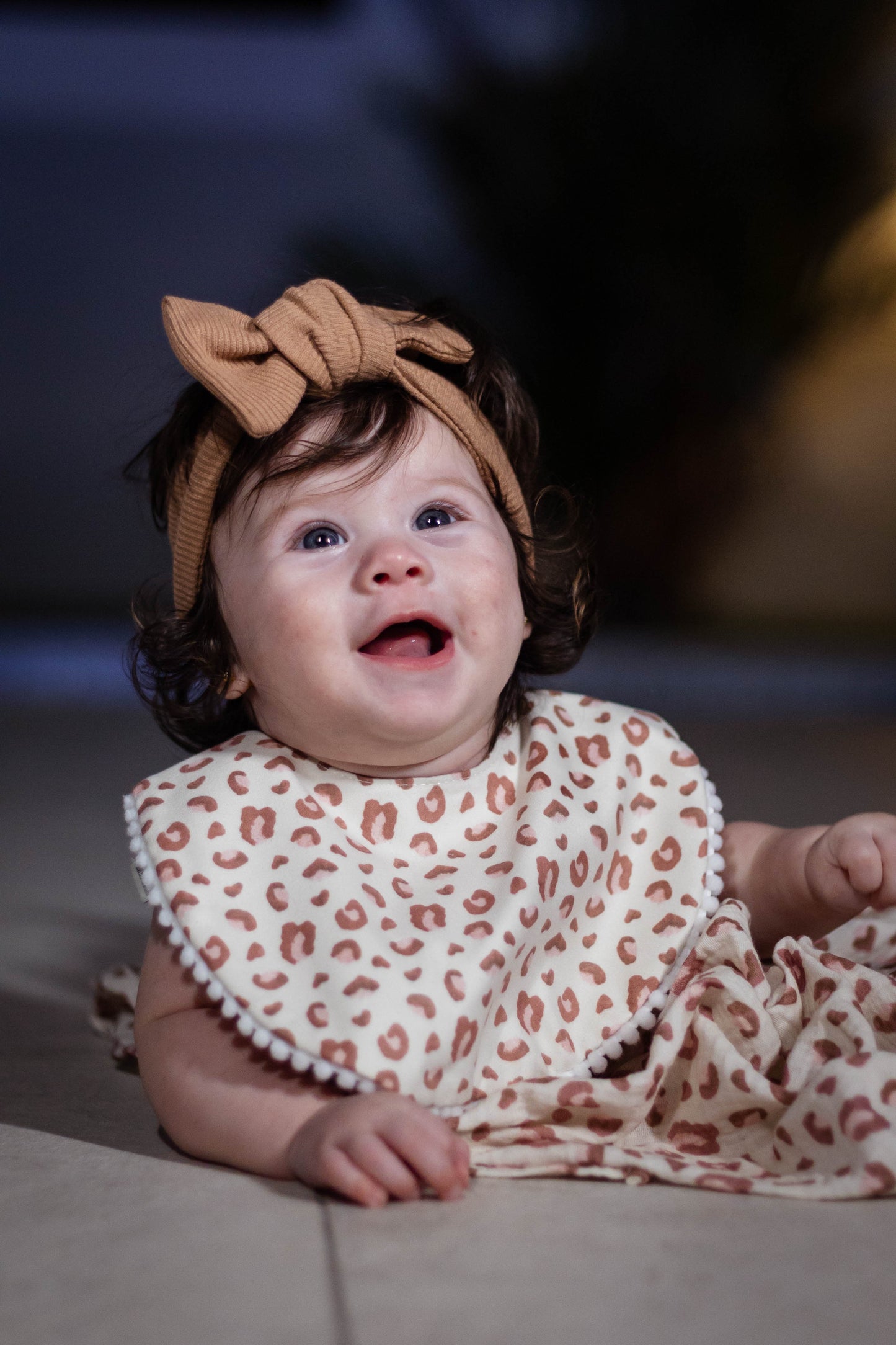 Babero animal print reversible